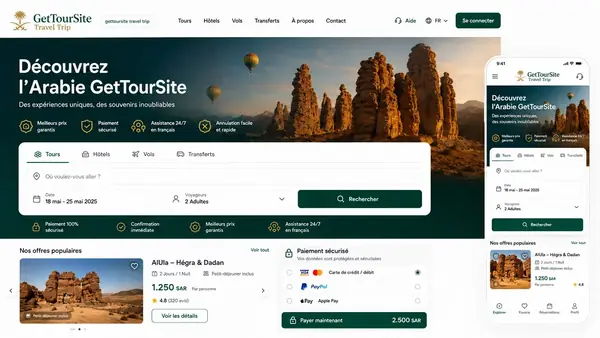 A responsive travel marketplace designed for every screen